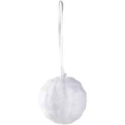 Boule de Noël à suspendre blanche-Gifi Online