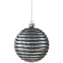 Boule de Noël à suspendre effet métal brossé-Gifi Best