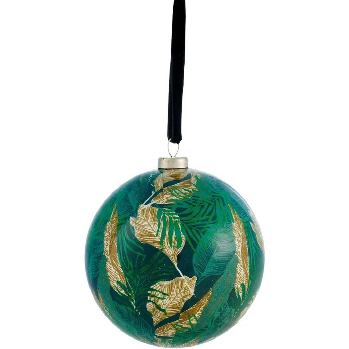 Boule de Noël à suspendre motifs végétaux-Gifi Online
