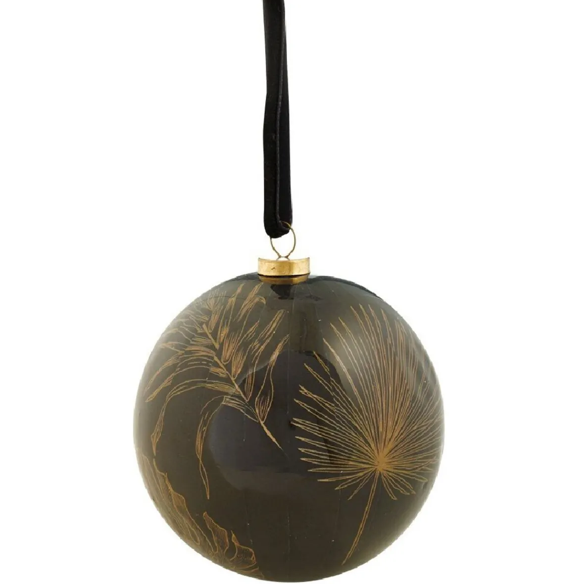 Boule de Noël à suspendre motifs végétaux-Gifi Online