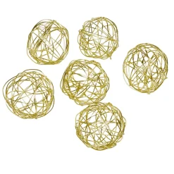 Boule de Noël ajourée dorée x 12-Gifi New