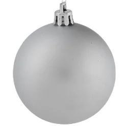 Boule de Noël argenté brillant mat pailleté x70-Gifi Hot
