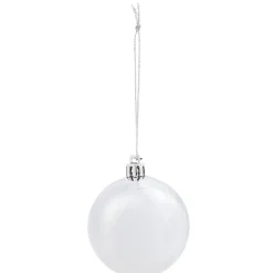 Boule de Noël argentée brillante et mate x10-Gifi Hot