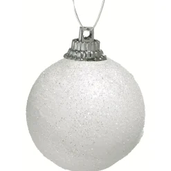 Boule de Noël argentée et blanche x25-Gifi Sale