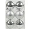 Boule de Noël argentée x6-Gifi Sale