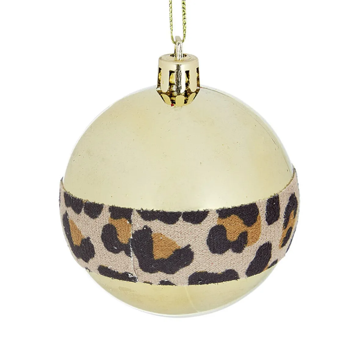 Boule de Noël bande léopard x 4-Gifi Best