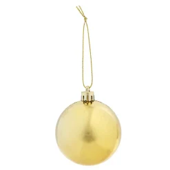 Boule de Noël blanche et dorée x 32-Gifi