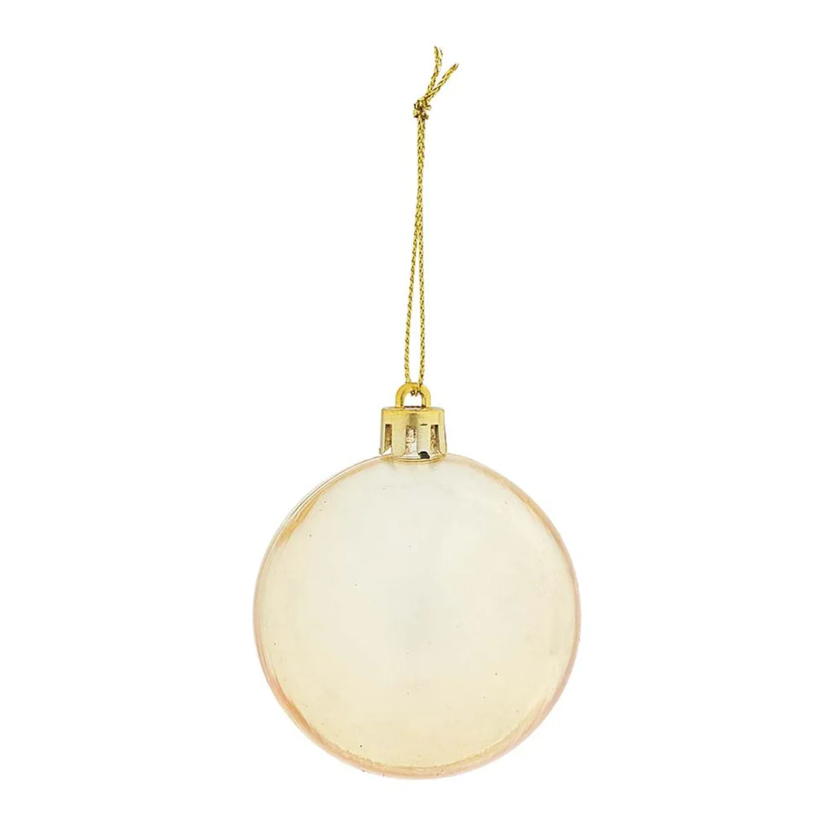 Boule de Noël blanche et dorée x 32-Gifi