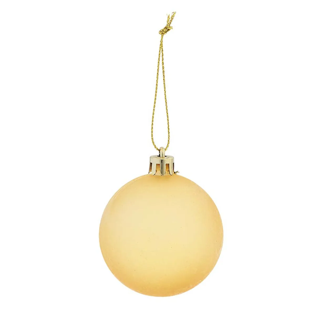 Boule de Noël blanche et dorée x 32-Gifi