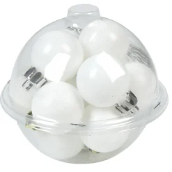 Boule de Noël blanche x12-Gifi