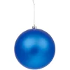 Boule de Noël bleue finition mate Ø12 cm-Gifi Outlet