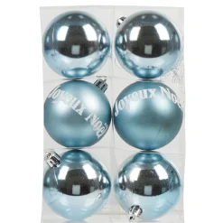 Boule de Noël bleue x6-Gifi Hot