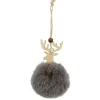 Boule de Noël déco fourrure Ø7,5x10 cm-Gifi Clearance