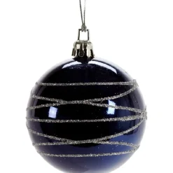 Boule de Noël décor argenté-Gifi Discount