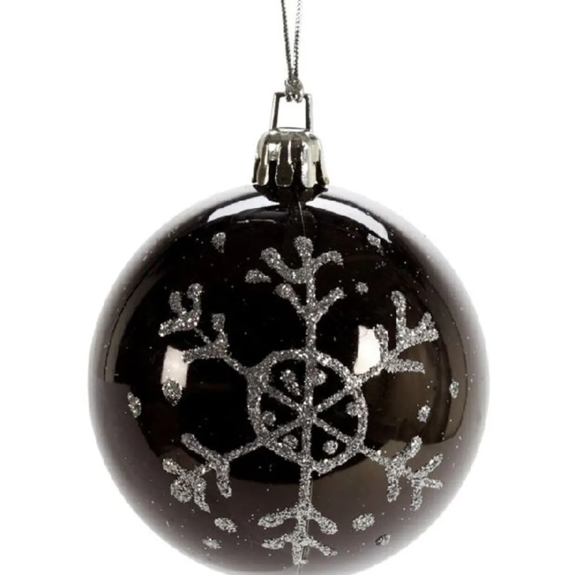 Boule de Noël décor argenté-Gifi Discount