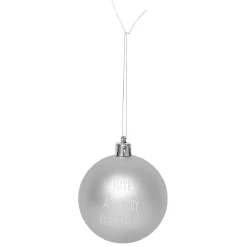 Boule de Noël décor argenté x6-Gifi Clearance