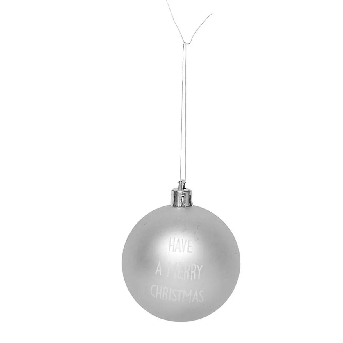 Boule de Noël décor argenté x6-Gifi Clearance