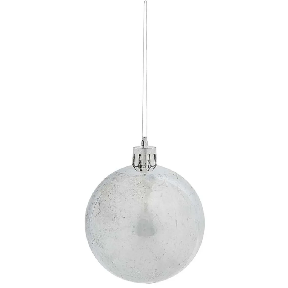 Boule de Noël décor argenté x6-Gifi Clearance
