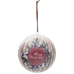 Boule de Noël design champêtre Ø12 cm-Gifi Online