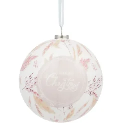 Boule de Noël design jardin d'Hiver Ø8 cm-Gifi Discount