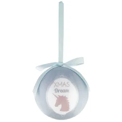 Boule de Noël design Noël poudré-Gifi Discount