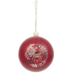 Boule de Noël design tradition Ø8 cm-Gifi Hot