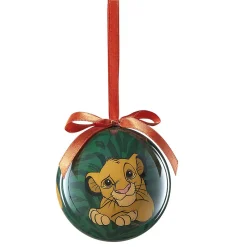 Boule de Noël Disney Le Roi Lion Simba verte et rouge-Gifi Online