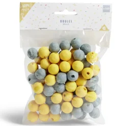 Boule papier x100 doré et argenté-Gifi Best