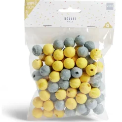 Boule papier x100 doré et argenté-Gifi Best