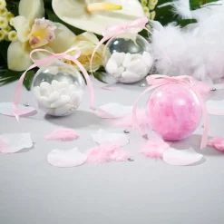 Boule transparente pour dragées x3-Gifi New