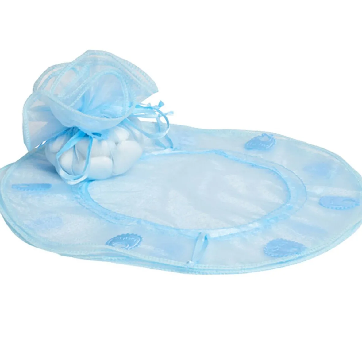 Bourse rond à dragées bleu x4-Gifi Best