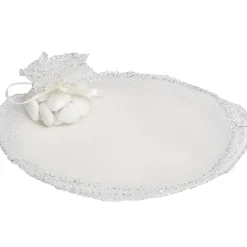 Bourse rond à dragées ivoire x6-Gifi Outlet