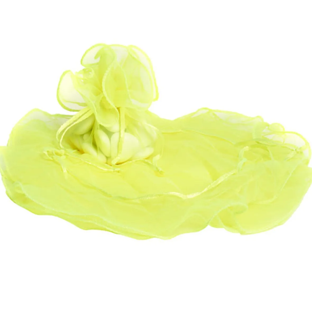 Bourse rond à dragées vert anis x6-Gifi Discount