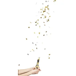 Bouteille à confettis doré forme bouteille H. 16 cm-Gifi Clearance