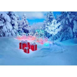 Cadeau lumineux rouge Homday 40 LED intérieur extérieur x3-Gifi Sale