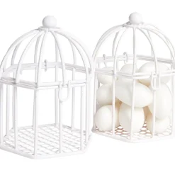 Cage à dragées blanche x2-Gifi Best