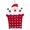 Calendrier de l'avent Père Noël feutre rouge 25 cases-Gifi Sale