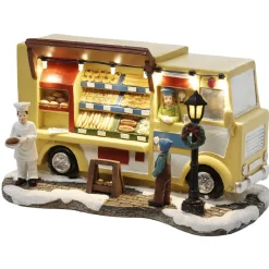 Camion boulangerie déco à led pour village de Noël-Gifi Hot
