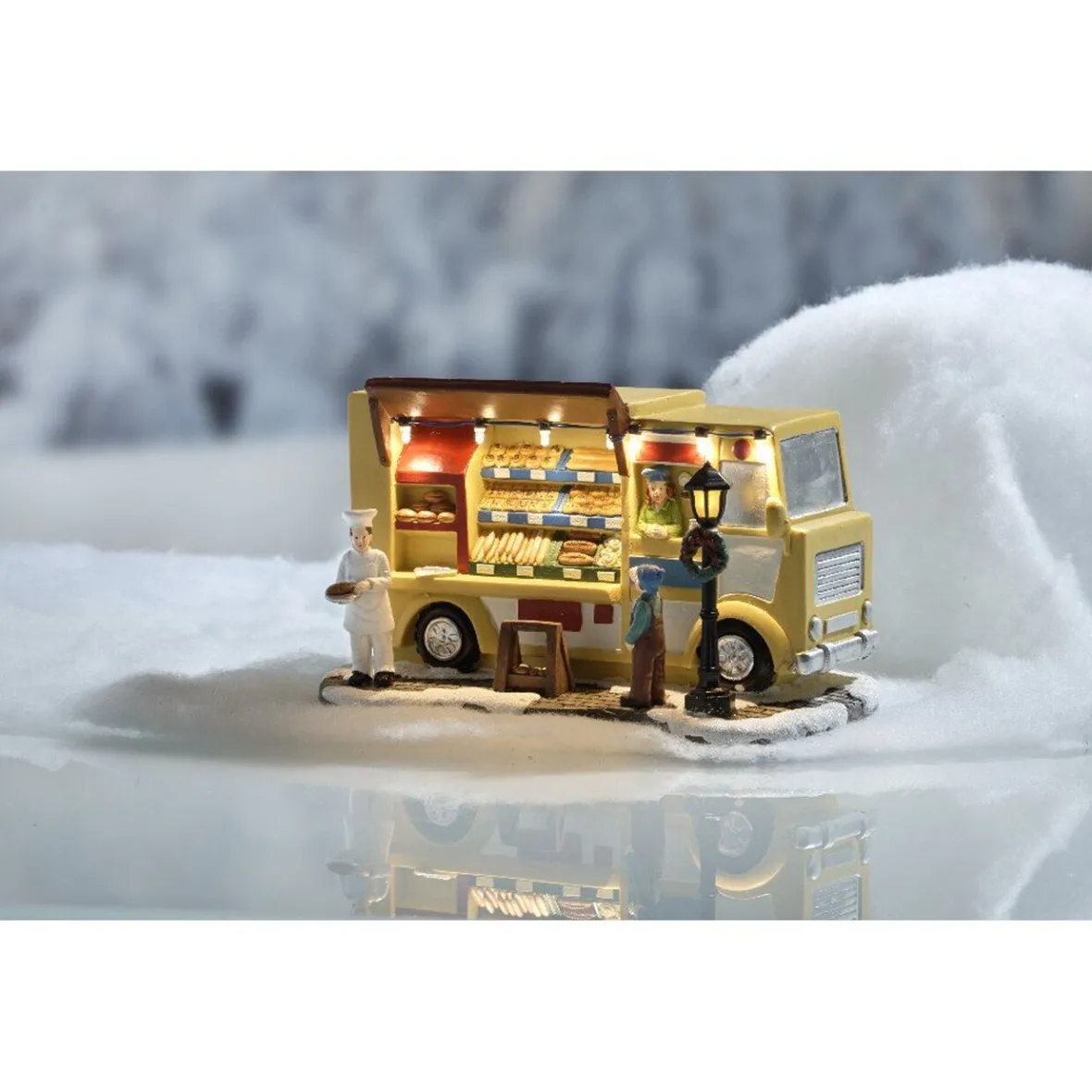 Camion boulangerie déco à led pour village de Noël-Gifi Hot
