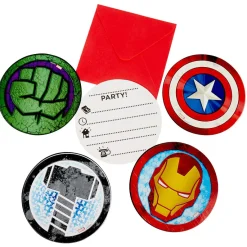 Carte d'invitation Avengers x6-Gifi Outlet