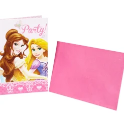 Carte invitation Princesse x6-Gifi New