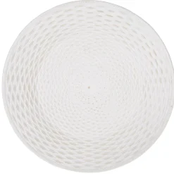 Centre de table rond surélevé à pieds mdf sculpté blanc-Gifi Online