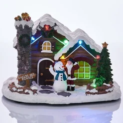 Chalet lumineux enclos des rennes 7 LED-Gifi Outlet