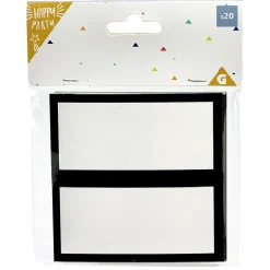 Chevalet marque place x 20 noir et blanc-Gifi