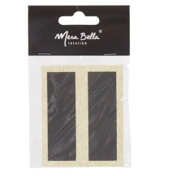 Chevalet porte-nom ardoise bord doré pailleté x6-Gifi Discount