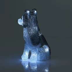 Chien husky assis lumineux 12 LED blanc froid H17 cm-Gifi Sale