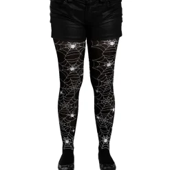 Collant adulte Halloween toile d'araignée-Gifi