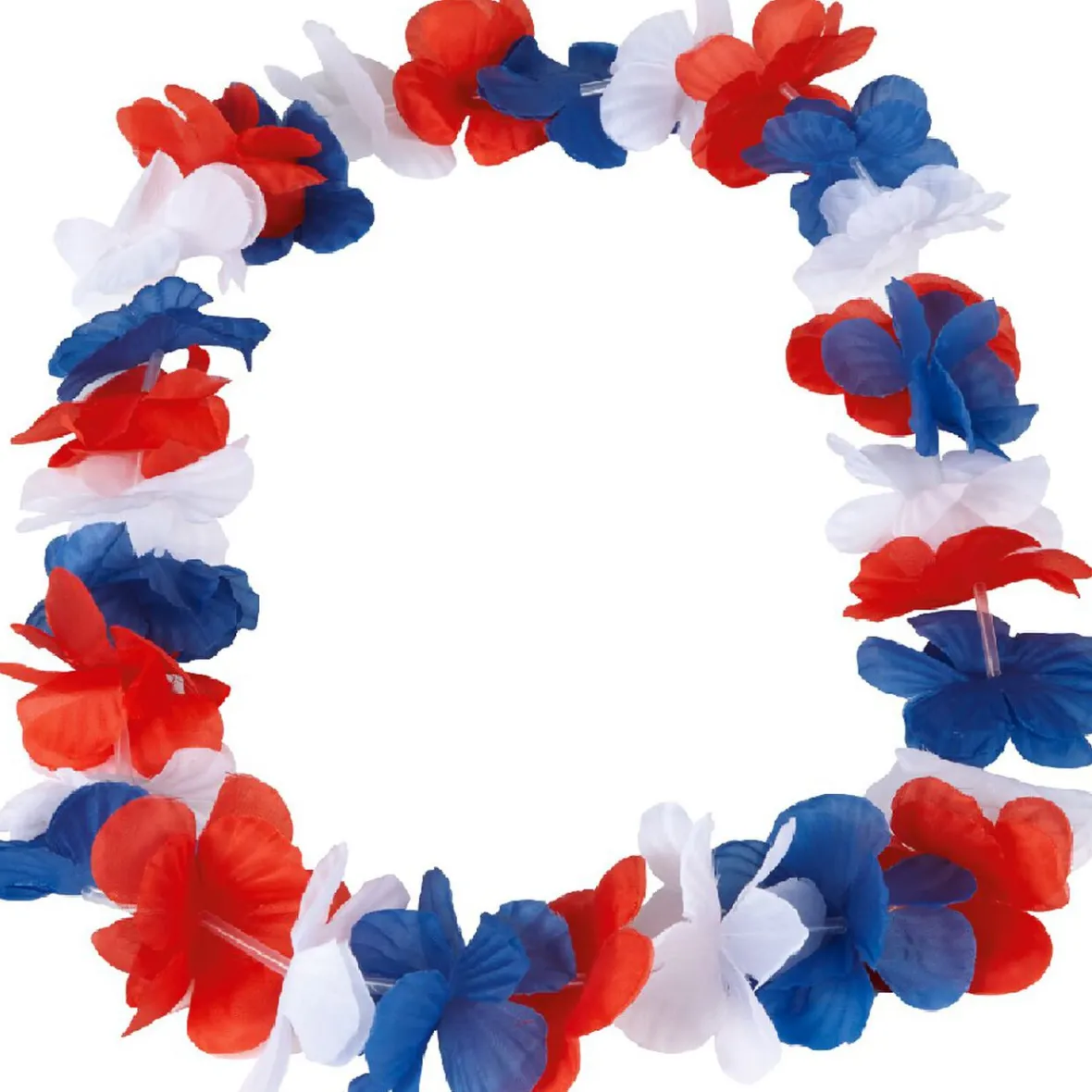 Collier Hawaïen tricolore supporter France-Gifi Outlet