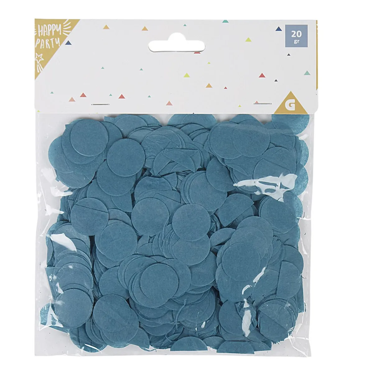 Confettis en papier rond bleu ø 2 cm-Gifi Best