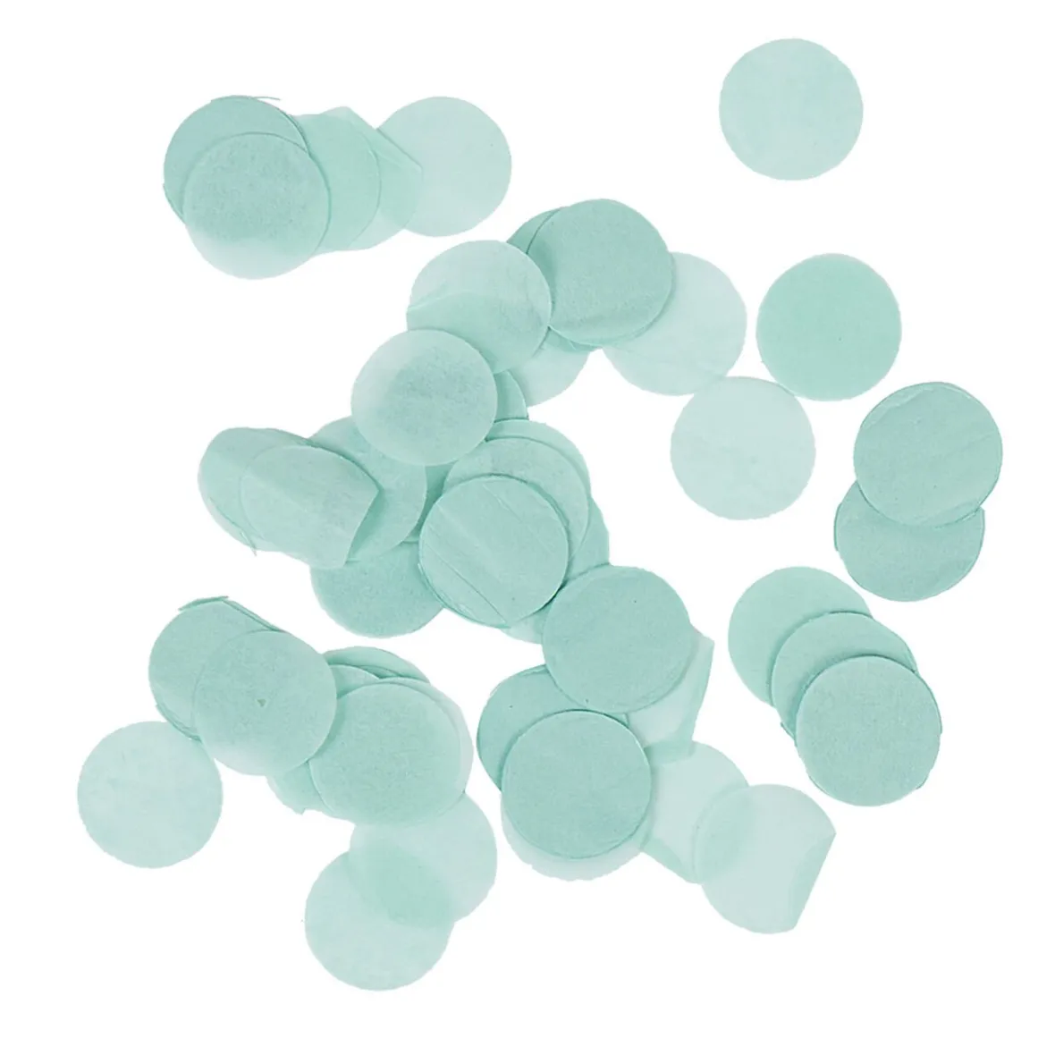 Confettis en papier rond vert d'eau ø 2 cm-Gifi New
